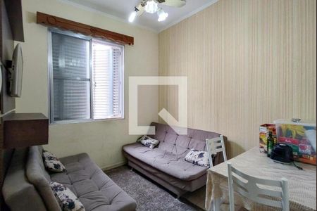 Sala de apartamento para alugar com 1 quarto, 35m² em Ocian, Praia Grande