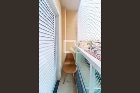 Varanda do Quarto 1 de apartamento à venda com 3 quartos, 70m² em Vila Santo Alberto, Santo André