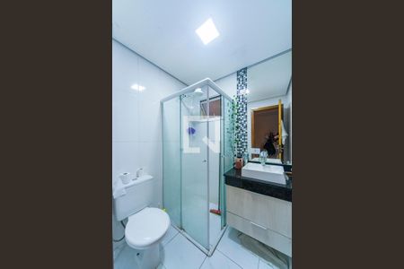 Banheiro Social de apartamento à venda com 3 quartos, 70m² em Vila Santo Alberto, Santo André