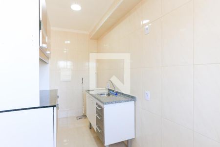 cozinha de apartamento para alugar com 2 quartos, 42m² em Jardim Gilda Maria, São Paulo