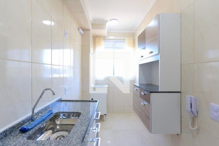 cozinha de apartamento para alugar com 2 quartos, 42m² em Jardim Gilda Maria, São Paulo