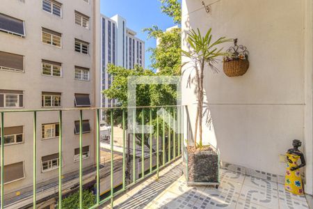 Varanda de apartamento à venda com 3 quartos, 118m² em Vila Buarque, São Paulo