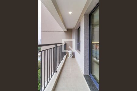 Varanda da Sala de apartamento para alugar com 1 quarto, 32m² em Santo Amaro, São Paulo