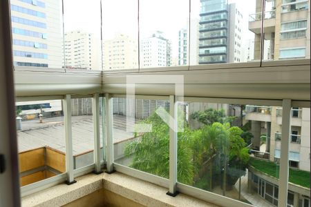 Varanda da Sala de apartamento à venda com 2 quartos, 134m² em Vila Nova Conceição, São Paulo