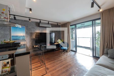 Sala/Cozinha de apartamento para alugar com 1 quarto, 80m² em Bela Vista, São Paulo