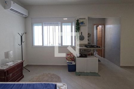 Sala e Quarto de kitnet/studio para alugar com 1 quarto, 31m² em José Menino, Santos