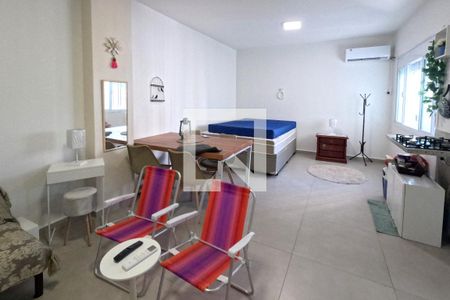 Sala e Quarto de kitnet/studio para alugar com 1 quarto, 45m² em José Menino, Santos