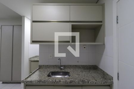Cozinha de kitnet/studio para alugar com 1 quarto, 22m² em Iguatemi, Ribeirão Preto