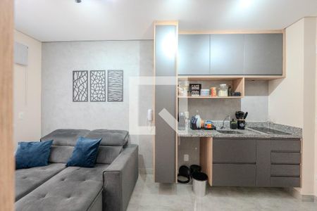 Cozinha de apartamento para alugar com 1 quarto, 28m² em Bela Vista    , São Paulo