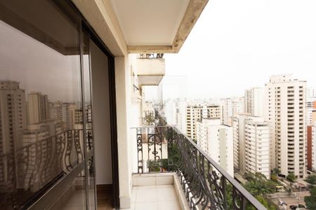 Varanda da Sala de apartamento para alugar com 3 quartos, 250m² em Moema, São Paulo