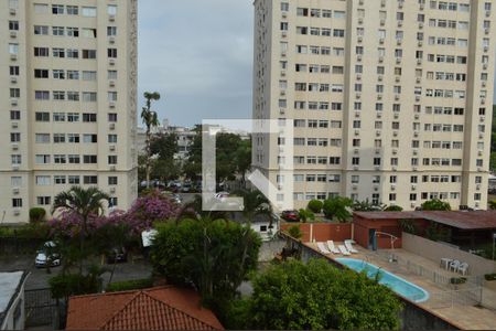 Vista da Sala  de apartamento à venda com 1 quarto, 38m² em Taquara, Rio de Janeiro