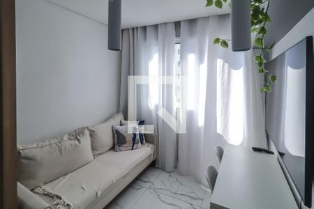 Sala e Cozinha de apartamento à venda com 1 quarto, 24m² em Sacoma, São Paulo