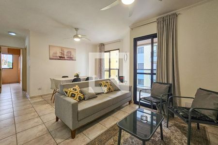 Sala de apartamento para alugar com 2 quartos, 68m² em Jardim Las Palmas, Guarujá