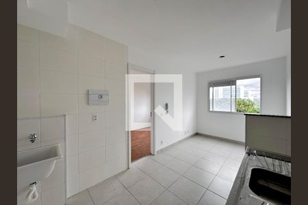 Cozinha de apartamento para alugar com 1 quarto, 25m² em Jardim Mirante, São Paulo
