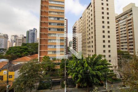 Quarto, vista aberta  de apartamento para alugar com 1 quarto, 60m² em Itaim Bibi, São Paulo