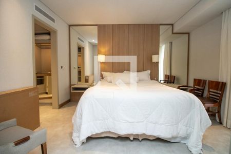 Quarto, panorâmica  de apartamento para alugar com 1 quarto, 60m² em Itaim Bibi, São Paulo