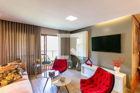 Sala de apartamento à venda com 3 quartos, 127m² em Sion, Belo Horizonte