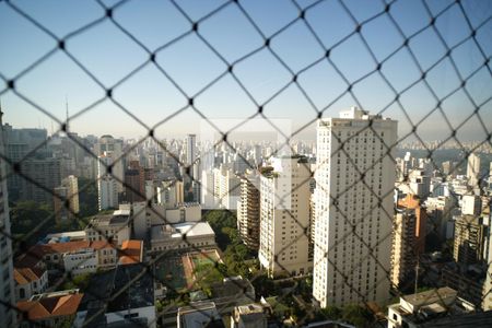 Vista da varanda Sala de apartamento à venda com 2 quartos, 96m² em Cerqueira César, São Paulo