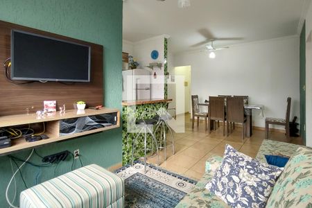 Sala de apartamento para alugar com 1 quarto, 44m² em Tupi, Praia Grande