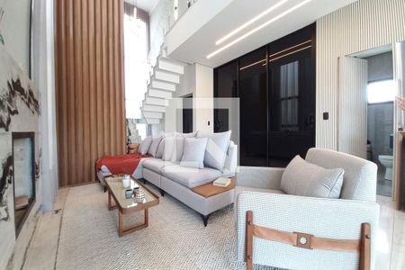 Sala de casa de condomínio para alugar com 3 quartos, 370m² em Swiss Park, Campinas