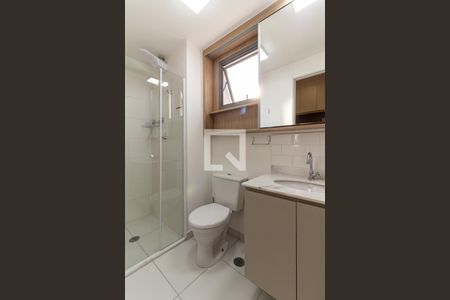 Studio para alugar com 25m², 1 quarto e sem vaga Studio para alugar com 25m², 1 quarto e sem vagaBanheiro