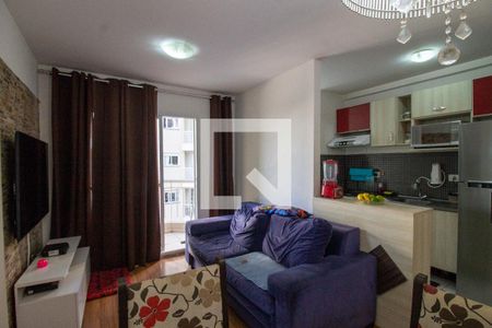 Sala de apartamento à venda com 2 quartos, 55m² em Gopouva, Guarulhos