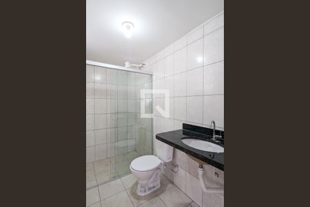 Banheiro de kitnet/studio para alugar com 1 quarto, 25m² em Taboão, São Bernardo do Campo