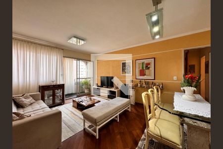 Sala  de apartamento à venda com 3 quartos, 108m² em Campestre, Santo André