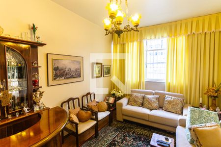 Sala de apartamento à venda com 3 quartos, 140m² em Santo Antônio, Belo Horizonte