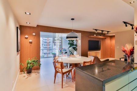 Sala Estar e Jantar de apartamento para alugar com 3 quartos, 221m² em Cidade São Francisco, São Paulo