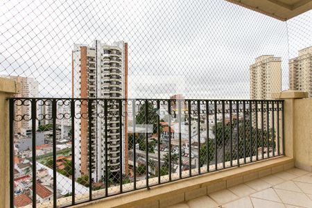 Varanda da Sala de apartamento à venda com 4 quartos, 160m² em Tatuapé, São Paulo