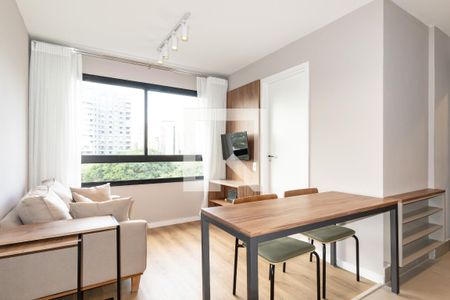 Sala de apartamento para alugar com 2 quartos, 39m² em Indianópolis, São Paulo