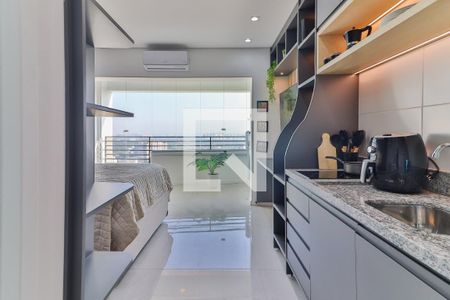 Apartamento para alugar com 30m², 1 quarto e sem vagaStudio - Quarto e Cozinha