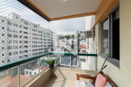 Varanda da Sala de apartamento à venda com 3 quartos, 116m² em Tijuca, Rio de Janeiro