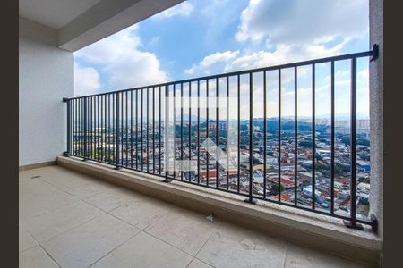 Varanda da Sala de apartamento para alugar com 2 quartos, 55m² em Vila Anastácio, São Paulo