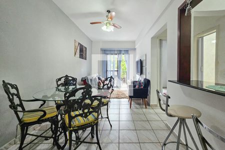 Sala de apartamento para alugar com 1 quarto, 55m² em Enseada, Guarujá