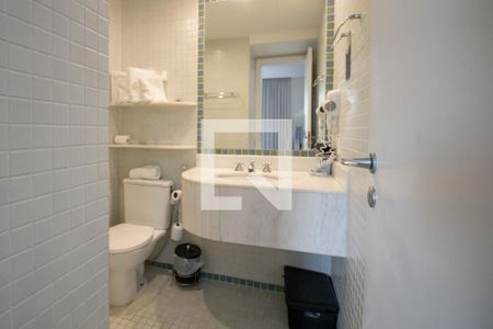 Banheiro, panorâmica  de apartamento à venda com 1 quarto, 37m² em Indianópolis, São Paulo