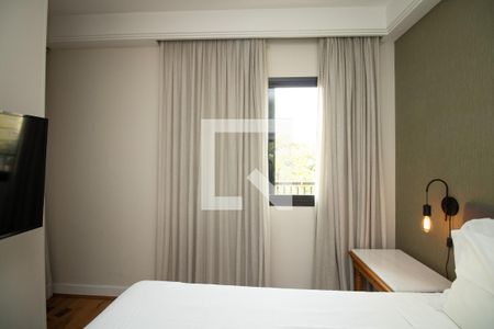 Quarto, janela.  de apartamento à venda com 1 quarto, 37m² em Indianópolis, São Paulo