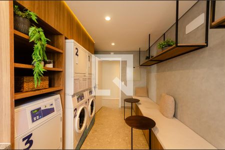 Studio para alugar com 27m², 1 quarto e sem vaga Studio para alugar com 27m², 1 quarto e sem vagaLavanderia