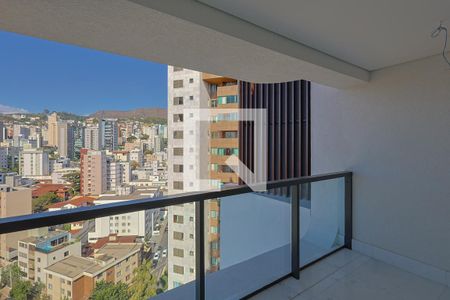 Varanda da Sala de apartamento à venda com 4 quartos, 157m² em Anchieta, Belo Horizonte