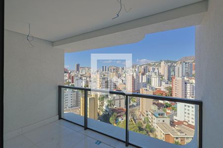 Varanda da Sala de apartamento à venda com 4 quartos, 157m² em Anchieta, Belo Horizonte