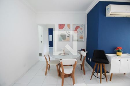 Sala de apartamento para alugar com 3 quartos, 80m² em Jardim Belmar, Guarujá