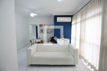 Sala de apartamento para alugar com 3 quartos, 80m² em Jardim Belmar, Guarujá