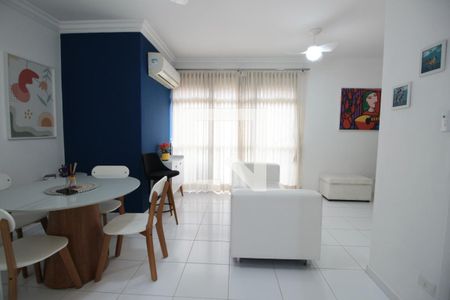 Sala de apartamento para alugar com 3 quartos, 80m² em Jardim Belmar, Guarujá