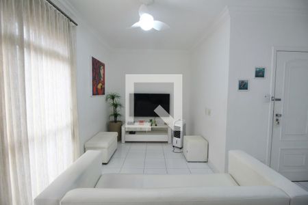 Sala de apartamento para alugar com 3 quartos, 80m² em Jardim Belmar, Guarujá