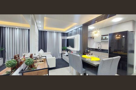 Sala de apartamento à venda com 2 quartos, 53m² em Vila Curuca, Santo André