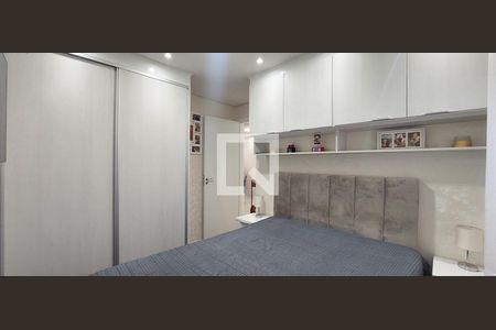 Quarto 1 suíte de apartamento à venda com 2 quartos, 53m² em Vila Curuca, Santo André