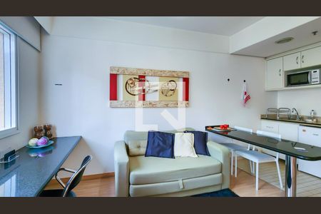 Sala de apartamento para alugar com 1 quarto, 46m² em Alphaville Centro Industrial E Empresarial/alphaville., Barueri