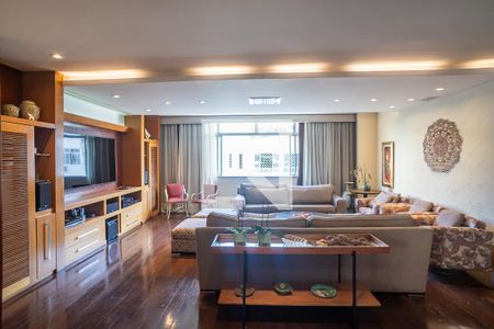 Sala  de apartamento à venda com 5 quartos, 348m² em Laranjeiras, Rio de Janeiro