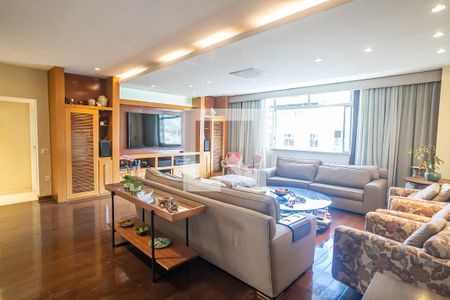 Sala  de apartamento à venda com 5 quartos, 348m² em Laranjeiras, Rio de Janeiro